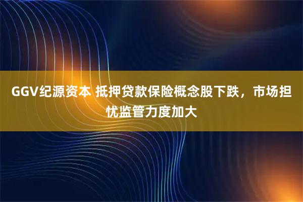 GGV纪源资本 抵押贷款保险概念股下跌，市场担忧监管力度加大