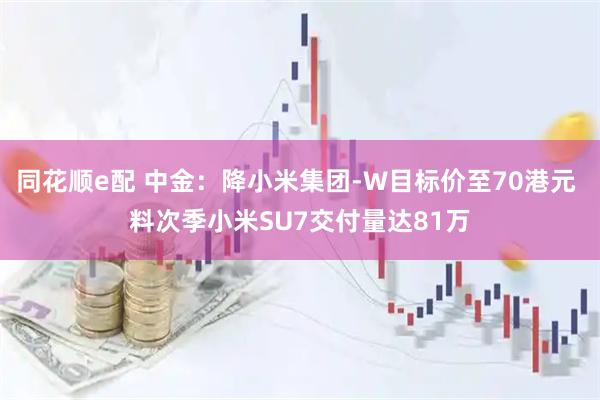 同花顺e配 中金：降小米集团-W目标价至70港元 料次季小米SU7交付量达81万